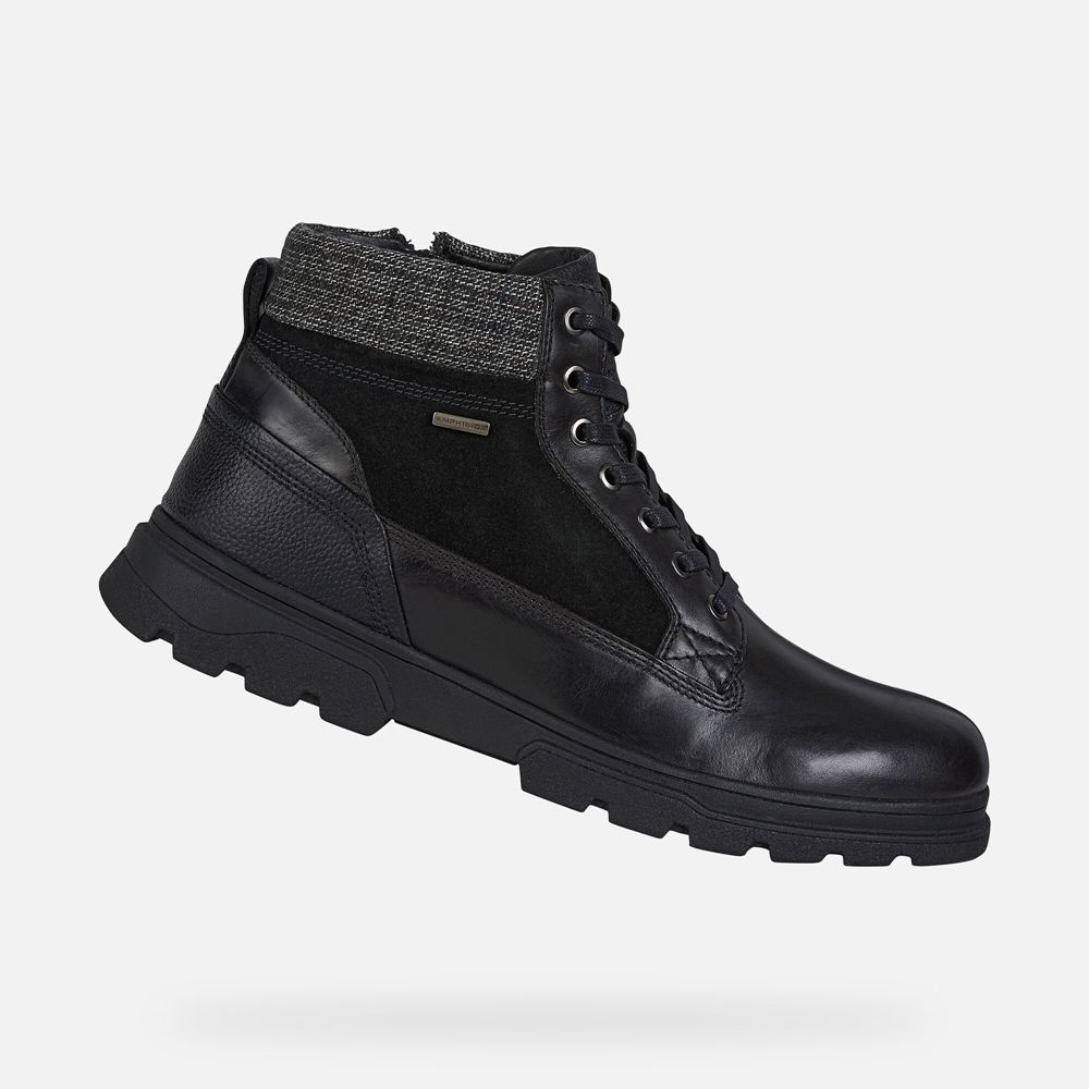 Botas Geox Homem Pretas - Clintfordb Abx - DISPN0834